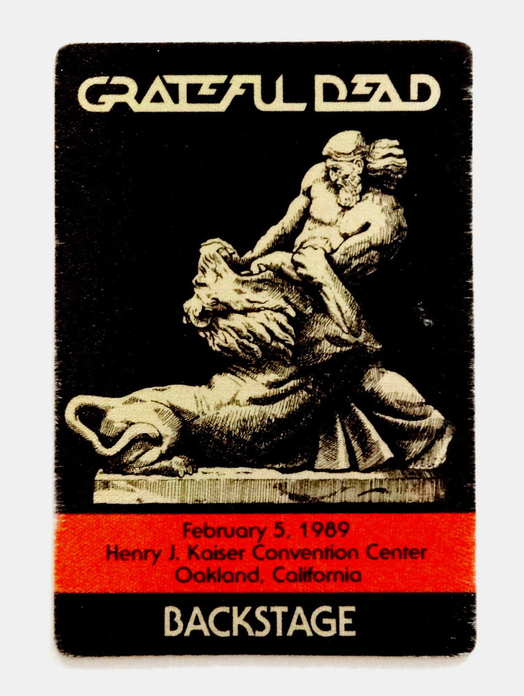 Grateful Dead 1989 Oakland Backstage Pass Featuring Samson Delilah Lion