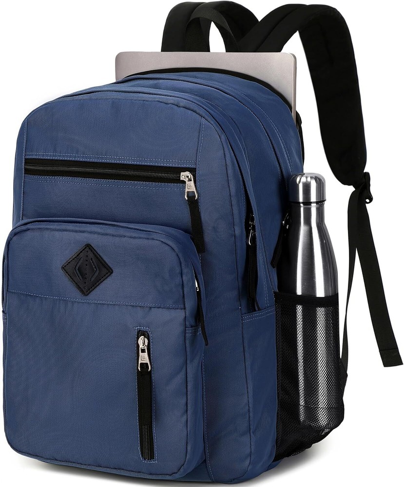 Laptop Backpack 17 inch for Women Men Large College Bookbags Waterpoof Blue