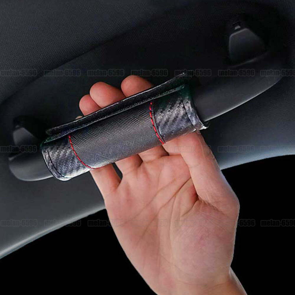 2pcs Universal Car Roof Handle Cover Protector Decor Car Interior Accessories