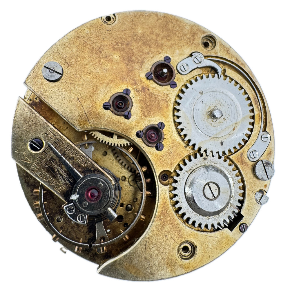 Antique 43mm Unbranded Monopusher Chronograph Unisex Pocket Watch Movement Swiss