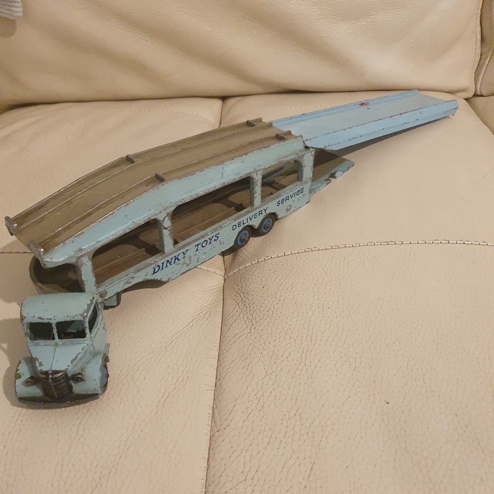 DINKY 582 PULLMORE CAR TRANSPORTER + RAMP 1953-64