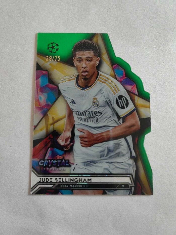 2024 Topps Crystal Premium UEFA Real Madrid Jude Bellingham die cut /75