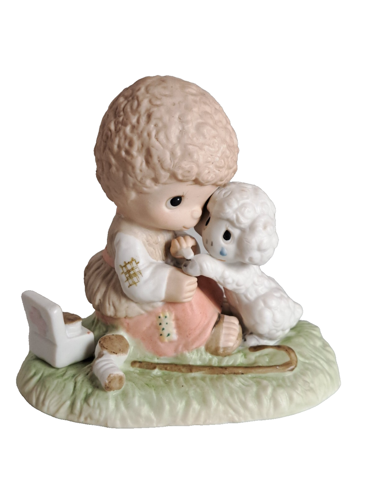 VTG. 1976 Jonathan David Precious Moments 'He Careth For You' Porcelain Figurine