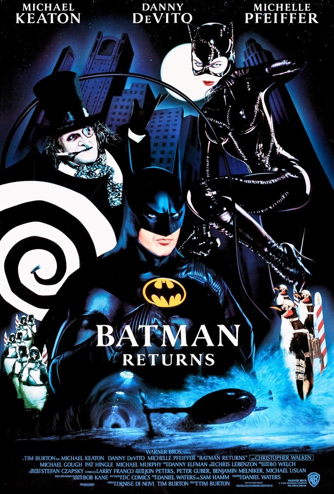 Batman Returns movie poster (d) : 11 x 17 inches Tim Burton, Michael Keaton