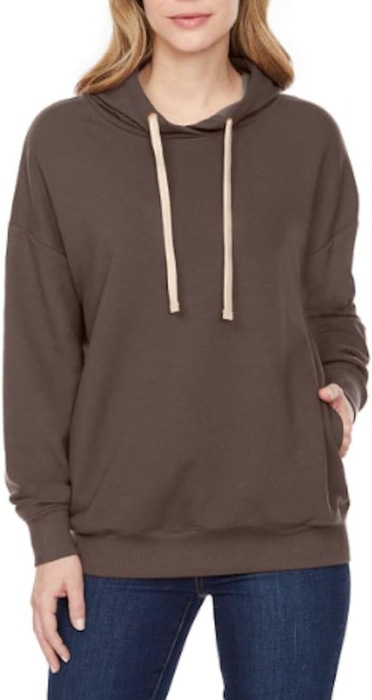 Buffalo David Bitton Womens Super Soft Fleece Hoodie with Side Pockets