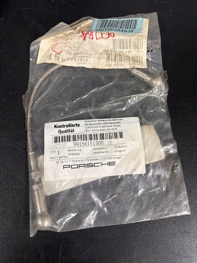 Porsche 991 Convertible Top Cable - Genuine OEM 99156151300
