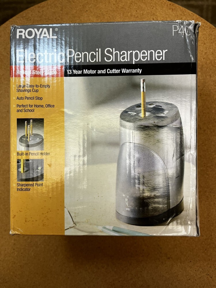 Royal P40 Electric Pencil Sharpener—NWT