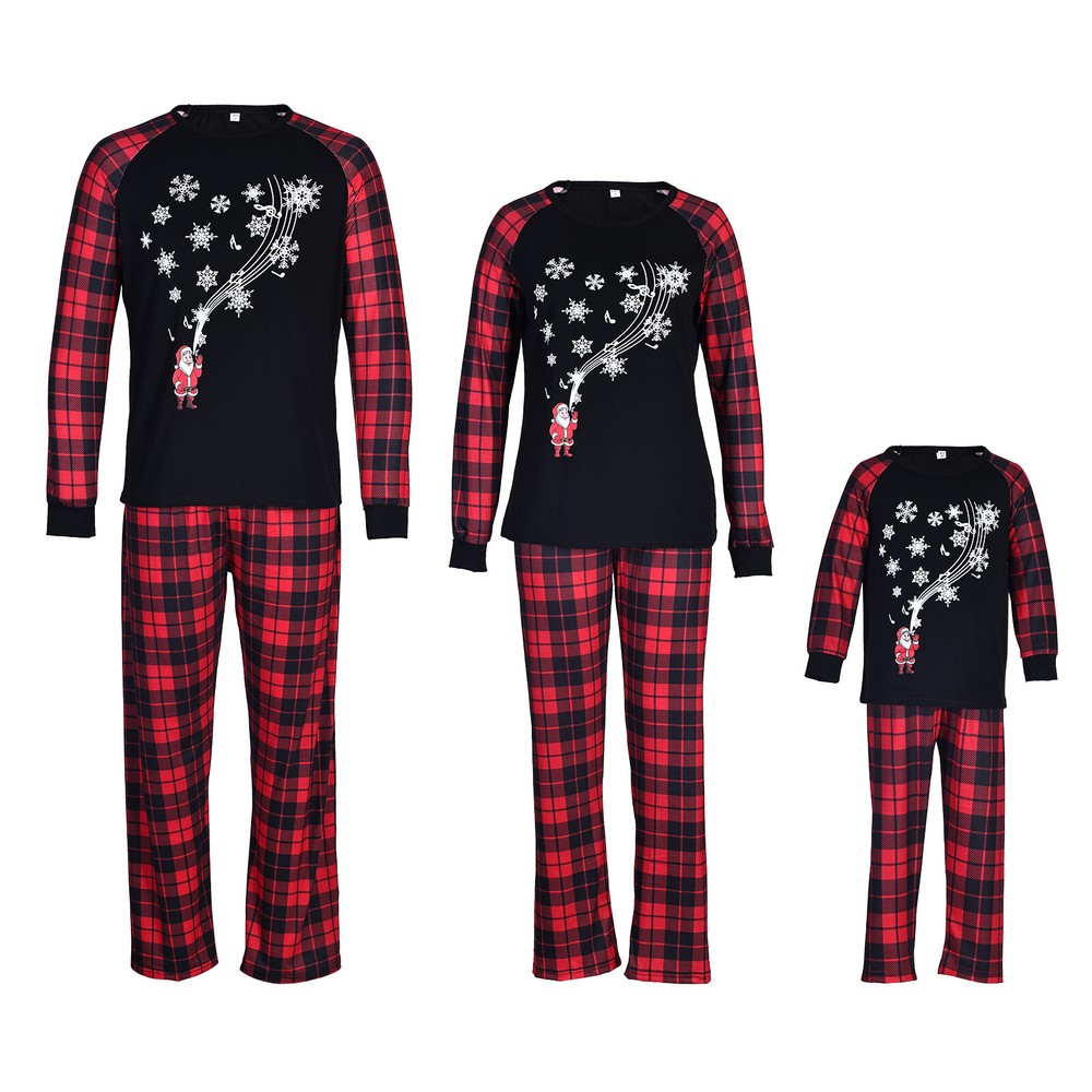 Christmas Pajamas Xmas PJs Nightwear Set Family Matching Kid Boy Santa Claus