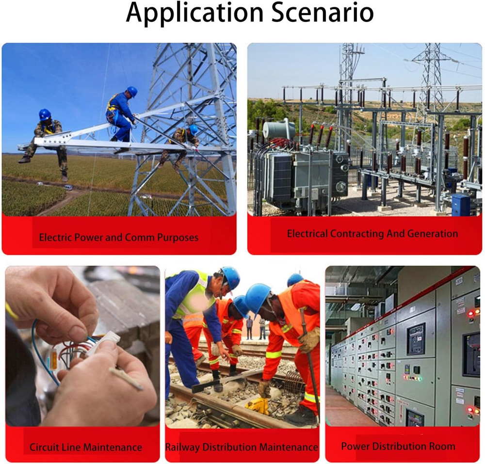 Rubber Insulated Work Gloves for Electricians Flame Retardant 400V Protection