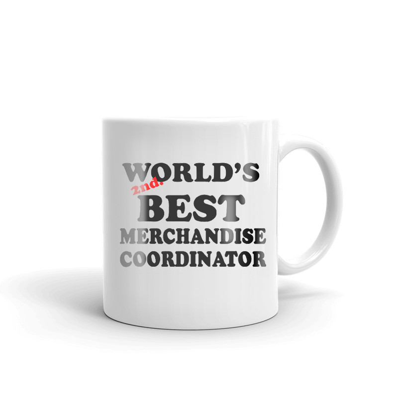 World's 2nd Best Merchandise Coordinator Coffee Tea Ceramic Mug Office Cup Gift