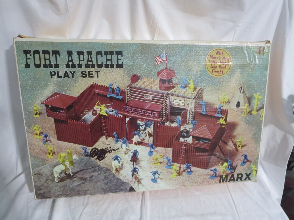Vintage Marx Fort Apache Play Set Empty Box Only