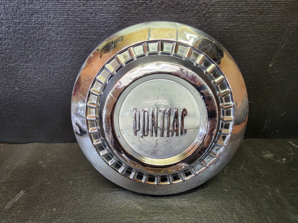 1955-58 Pontiac Dog Dish Hubcap Wheel Cover Center Cap for Catalina Chieftain GM OEM