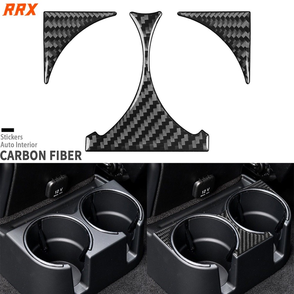 Real Carbon Fiber Rear Water Cup Holder Cover For Benz G-Class W463 G63 2013-18