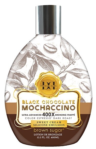 Double Dark Black Chocolate Mochaccino 400X Bronzer Lotion 13.5 oz-image