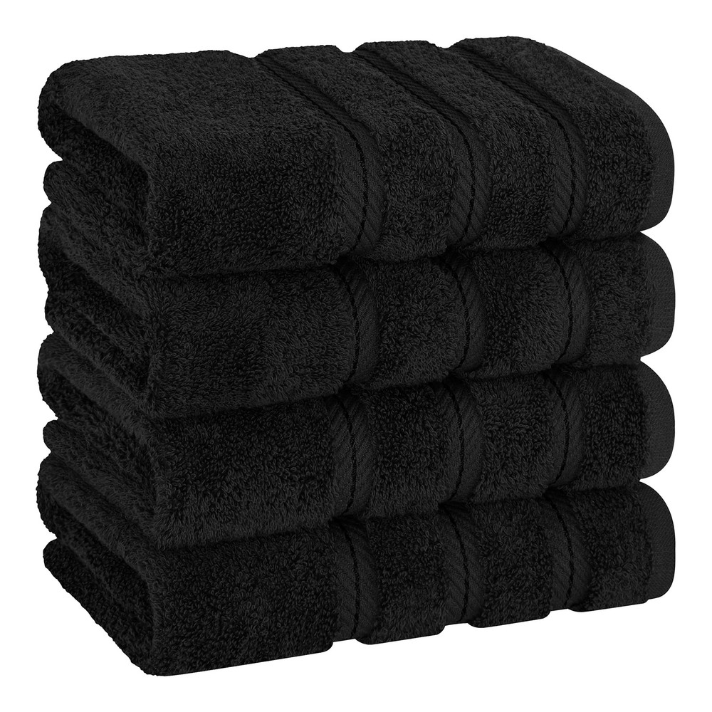 Luxury 600 GSM Turkish Cotton Hand Towels 4-Piece Set for Bathroom