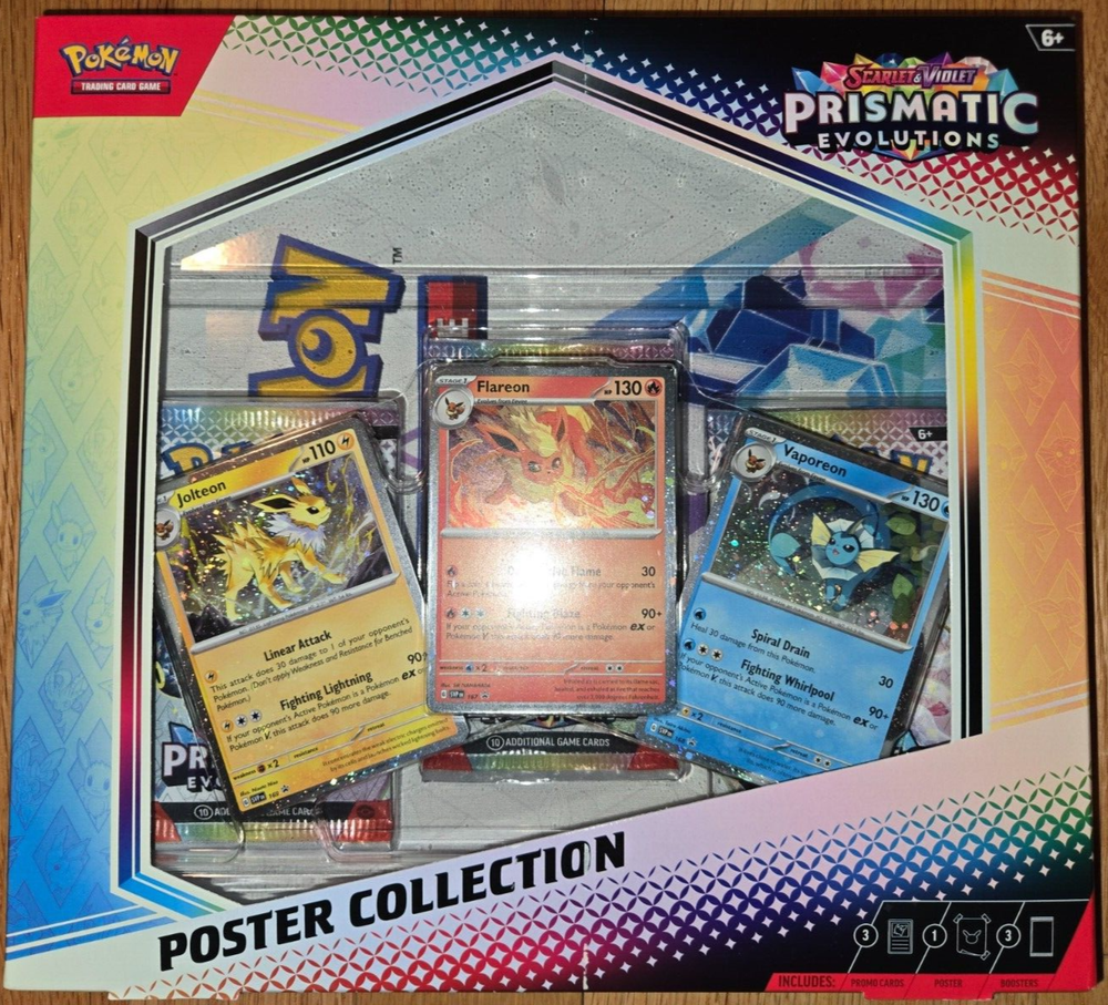 Pokemon TCG Scarlet & Violet Prismatic Evolutions Poster Collection |BRAND NEW