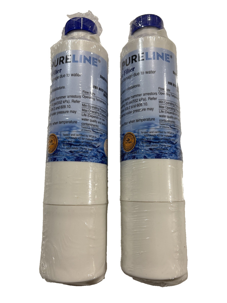 Pureline PL-200 Replacement Refrigerator Water Filter New Sealed No Box Lot Of 2