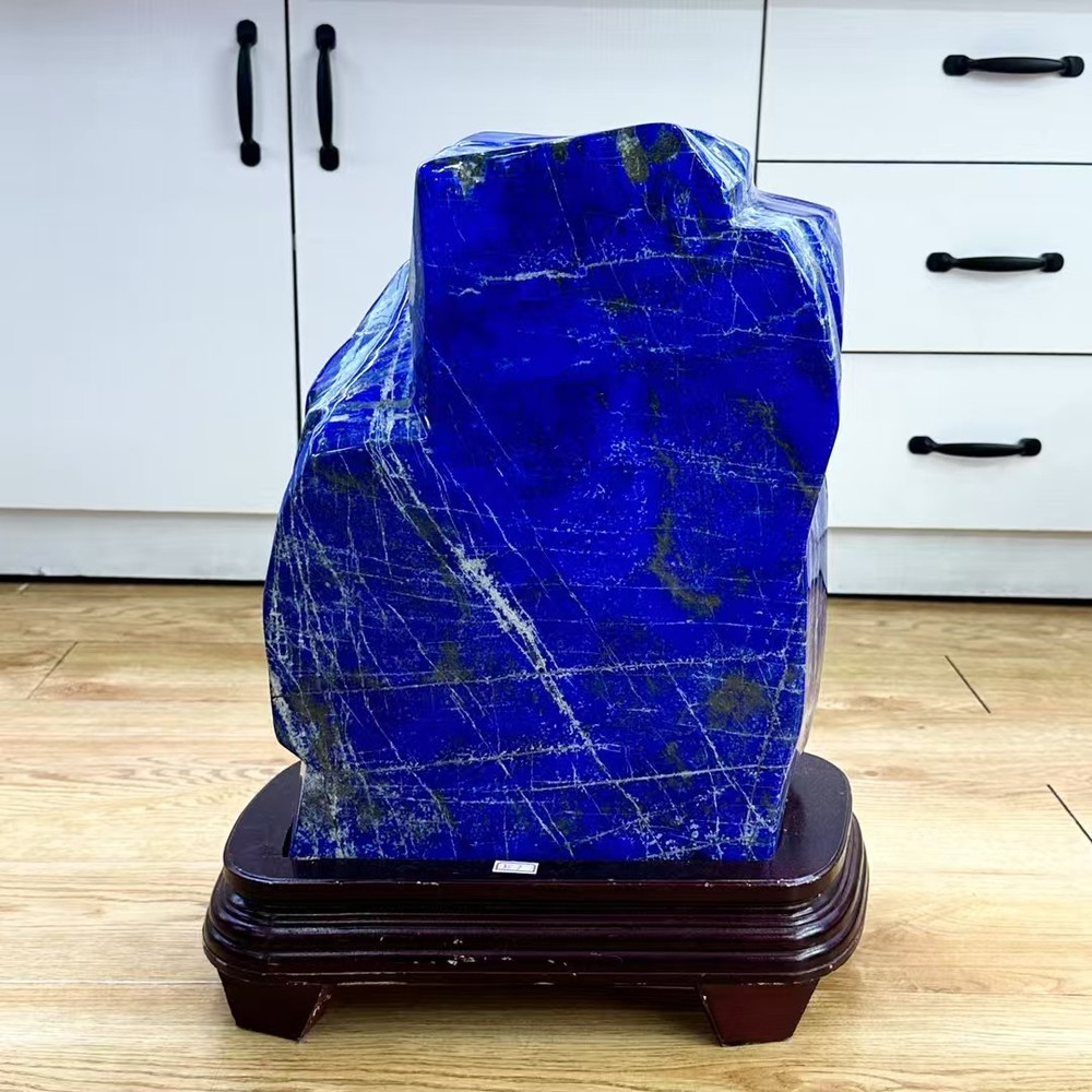78.5LB Top Natural Lapis Lazuli Quartz Large Crystal Mineral specimen decor +st