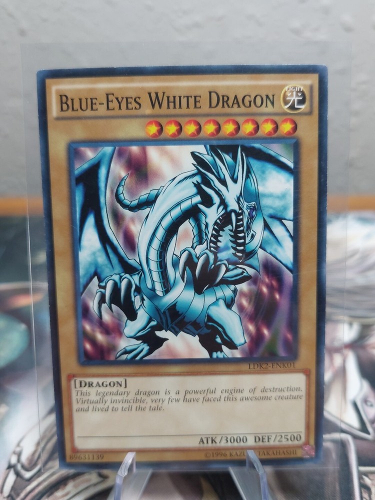 Blue-Eyes White Dragon LOB Art Common LP LDK2-ENK01
