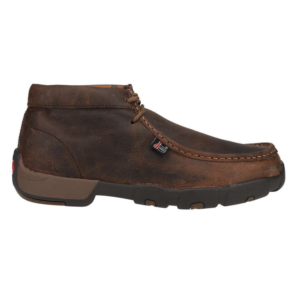Justin Original Cappie Electrical Steel Toe Work Boots Mens Brown 232