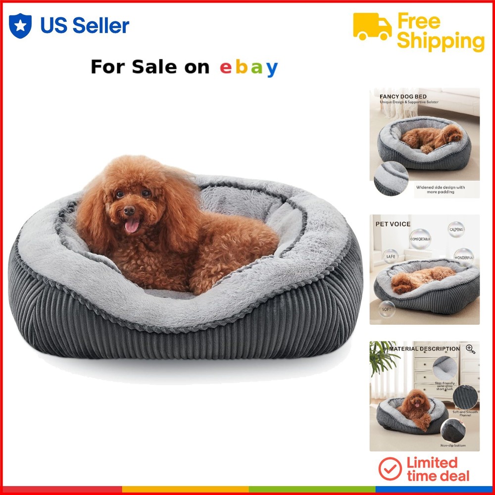 Orthopedic Dog Bed Large Washable Flannel Cotton Anti-Slip Warming Pet Mat