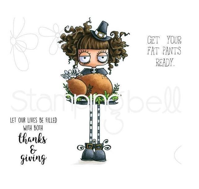 New Stamping Bella Fall Oddball Thanksgiving Cling Rubber Stamp Set with Free USA Shipping  