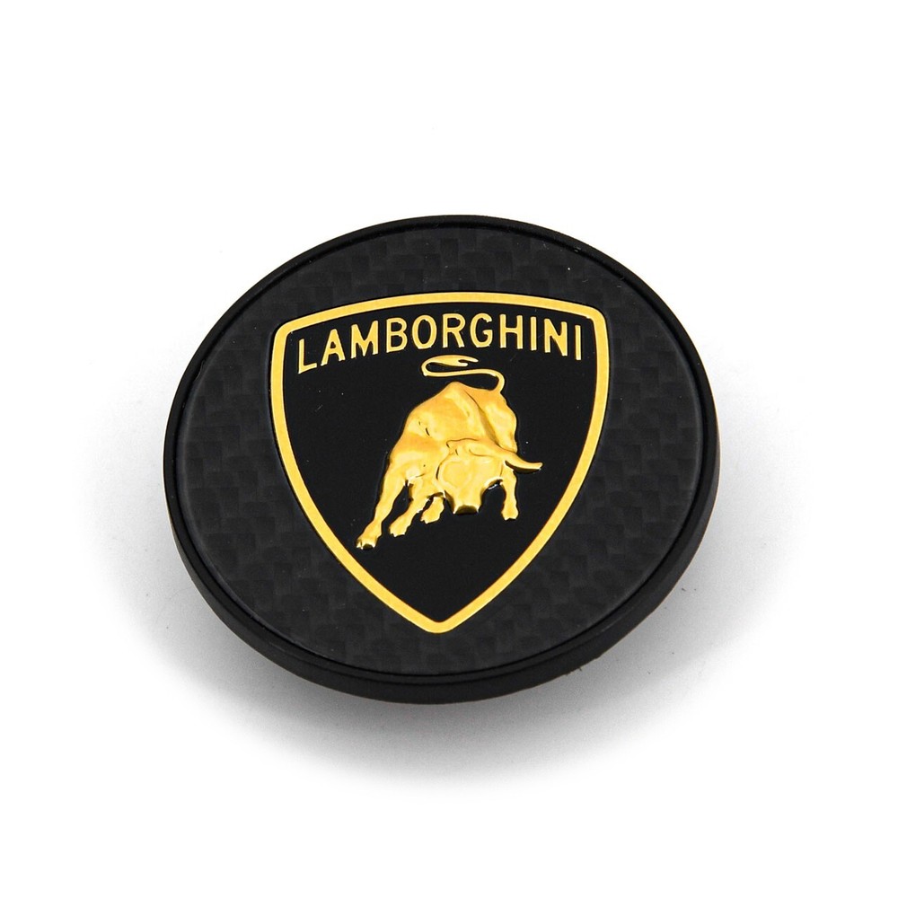 Lamborghini Gold Shield CARBON FIBER Center Cap - CENTER LOCK WHEELS [PRE ORDER]