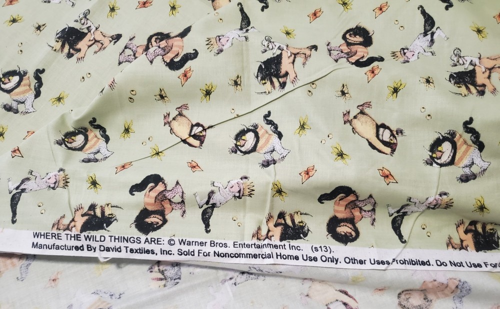 Where The Wild Things Are Fabric David Textiles 2013 OOP Max Monsters 3.5 Yds