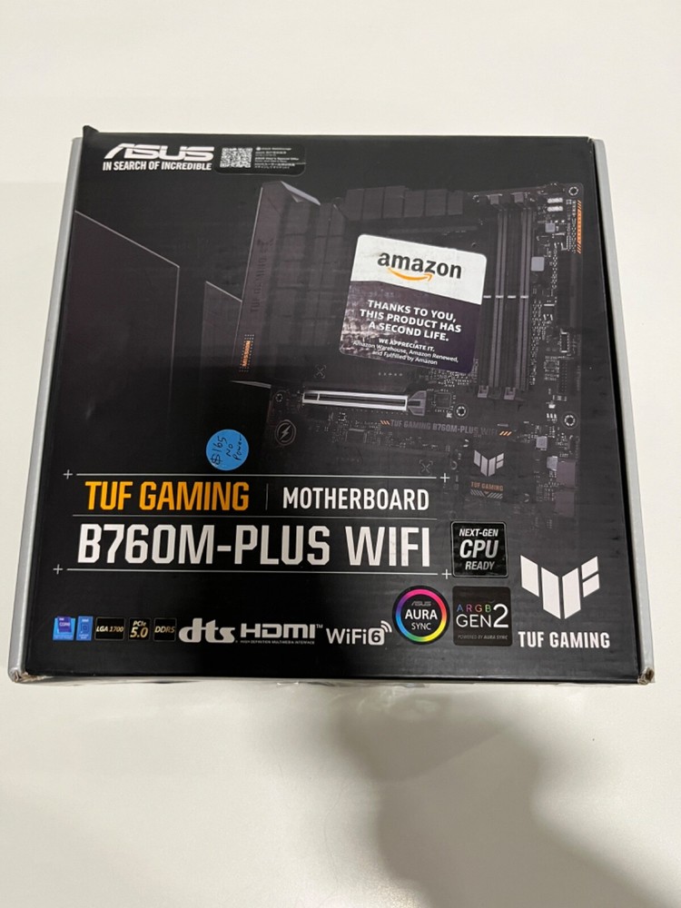 ASUS TUF Gaming B760M-PLUS WiFi LGA 1700 MicroATX Intel Motherboard