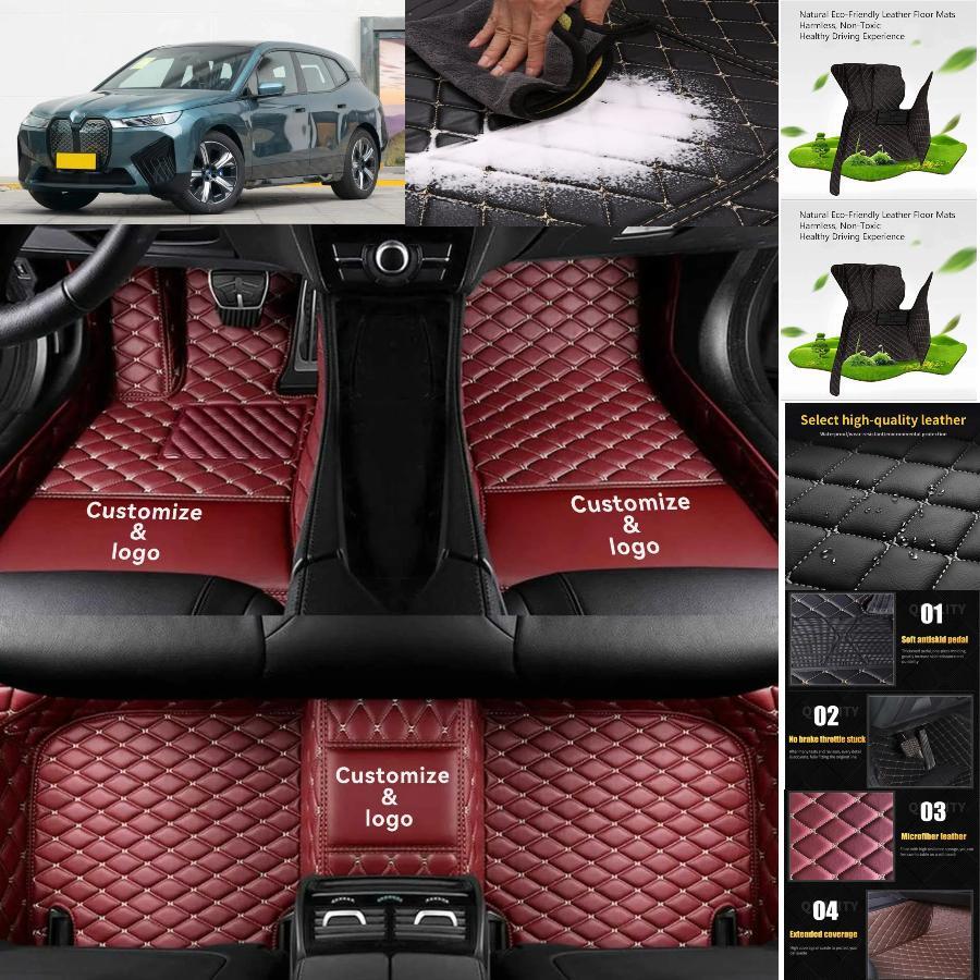 For BMW ix/ix1/ix3 Car Floor Mats Custom Waterproof Auto Liners Carpets Luxury