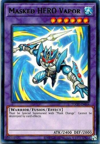 Masked HERO Vapor - TOCH-EN044 - Rare - Unlimited Edition - Moderately Played