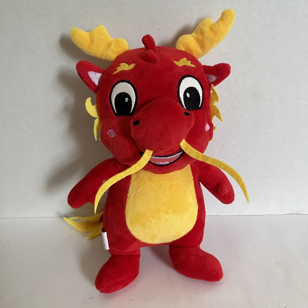 Meishujia 10 Inch Chinese Dragon Plush Zodiac Good Luck Stuffed Toy for New Year-image