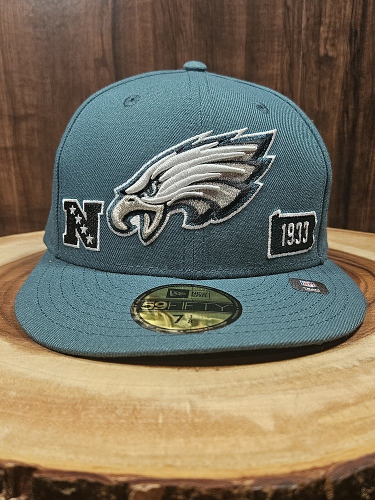 Philadelphia Eagles NFL Fitted Cap by New Era Size 7 1/8 59Fifty