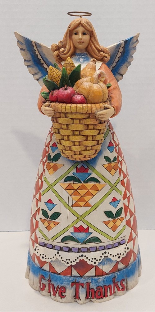Jim Shore Heartwood Creek Give Thanks Figurine 2006 Pristine Condition #4006649