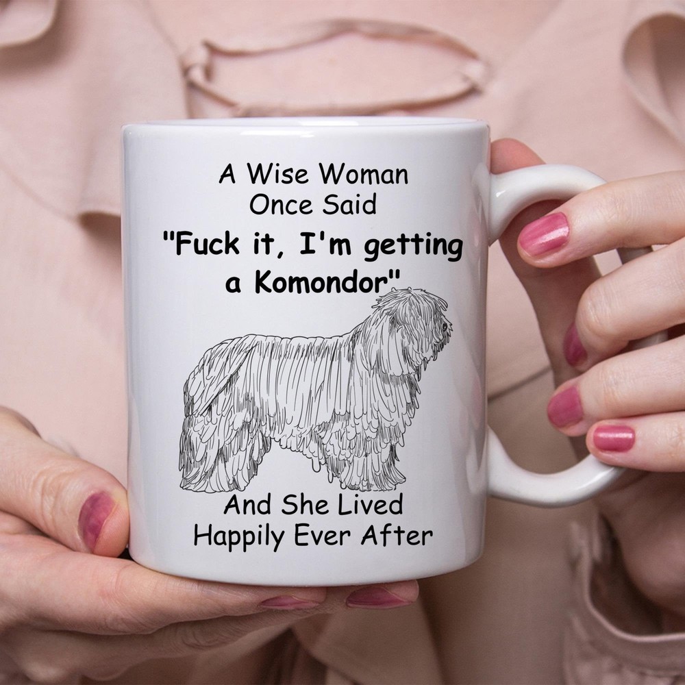 Funny Komondor Gift For Women White Coffee Mug Coffee Cup