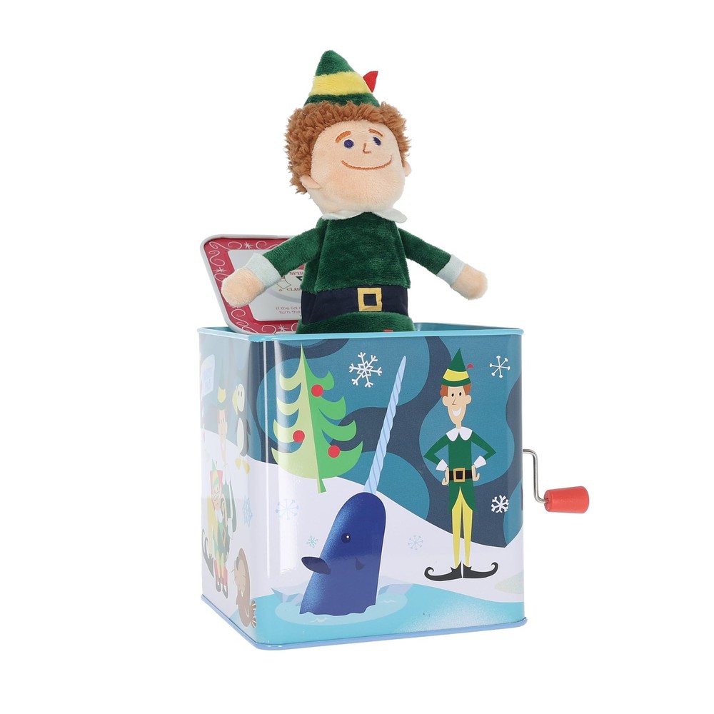 Warner Bros Elf Buddy Musical Jack-in-the-Box Toy for Toddlers