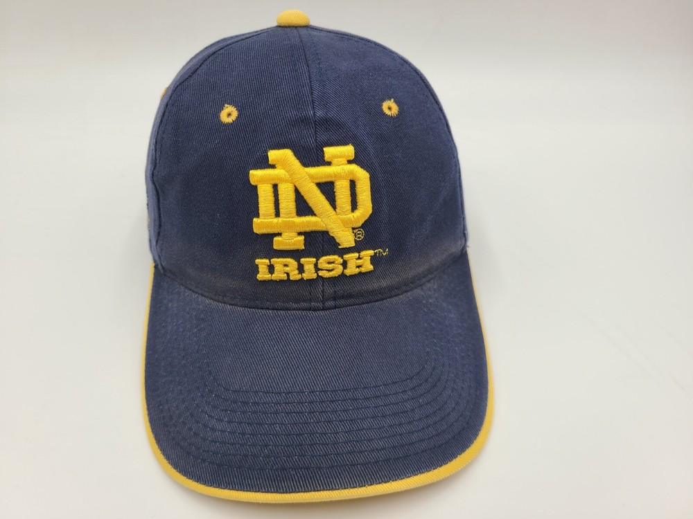 Notre Dame Fighting Irish NCAA Adjustable Hat for Men and Women in Blue and Gold