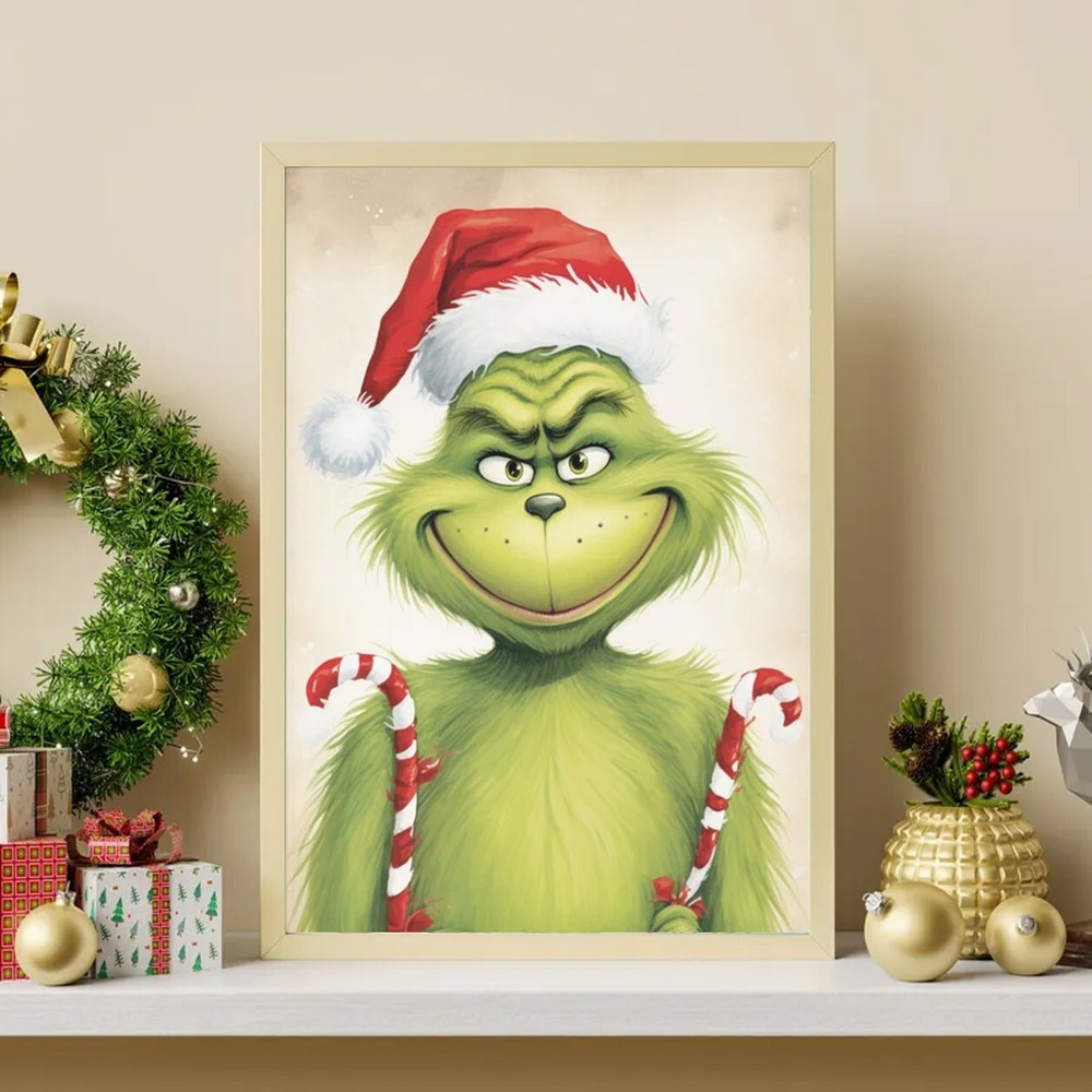 Vintage Victorian Rocking Horse Christmas Wall Art Poster No Frame  