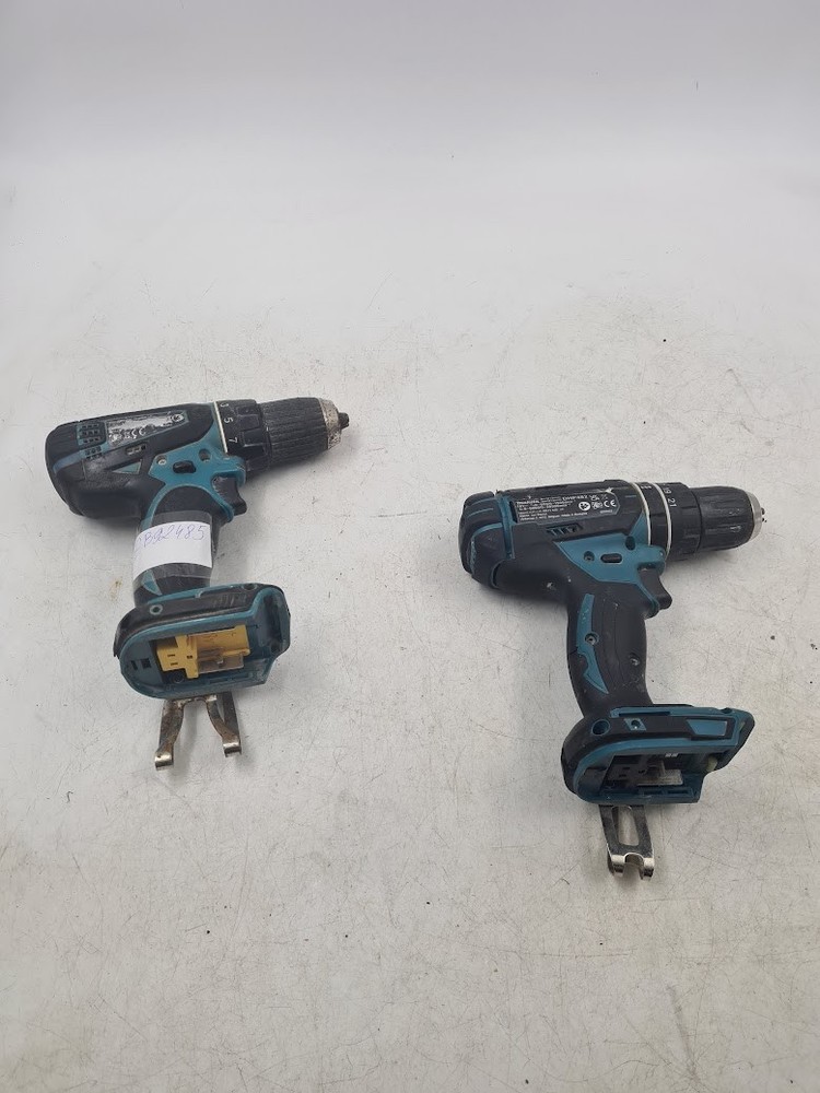 Lot of 2 Makita Cordless Tools DHP482 BDF456 - For Parts/Repair
