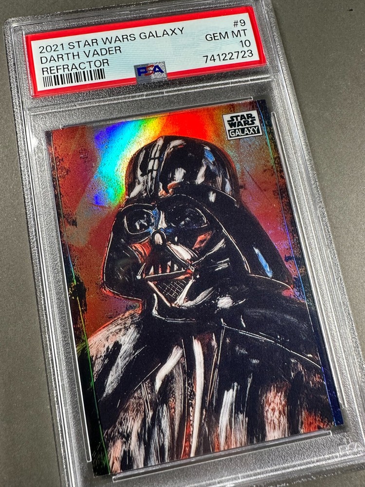 (PSA 10) 2021 Star Wars Galaxy #9, “Darth Vader” Refractor