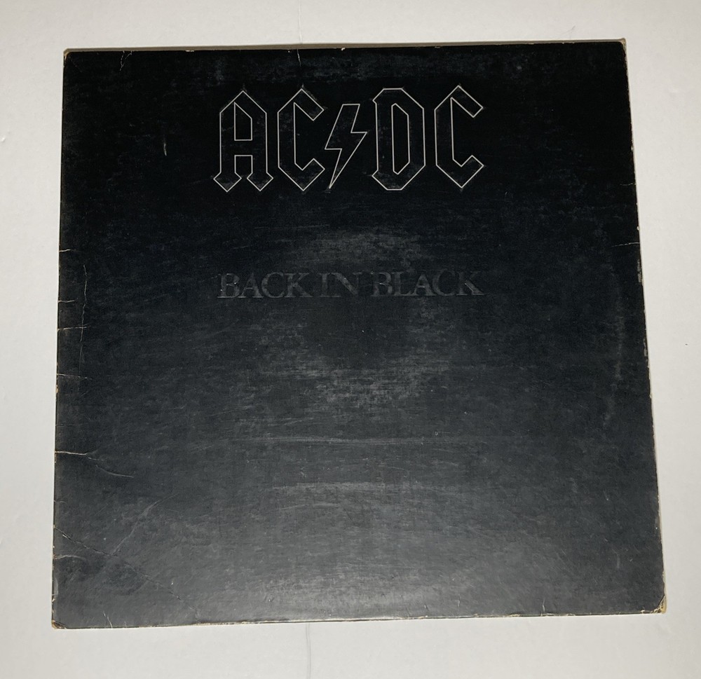 AC/DC–Back In Black–1980 Atlantic–SD16018 Vinyl Record LP