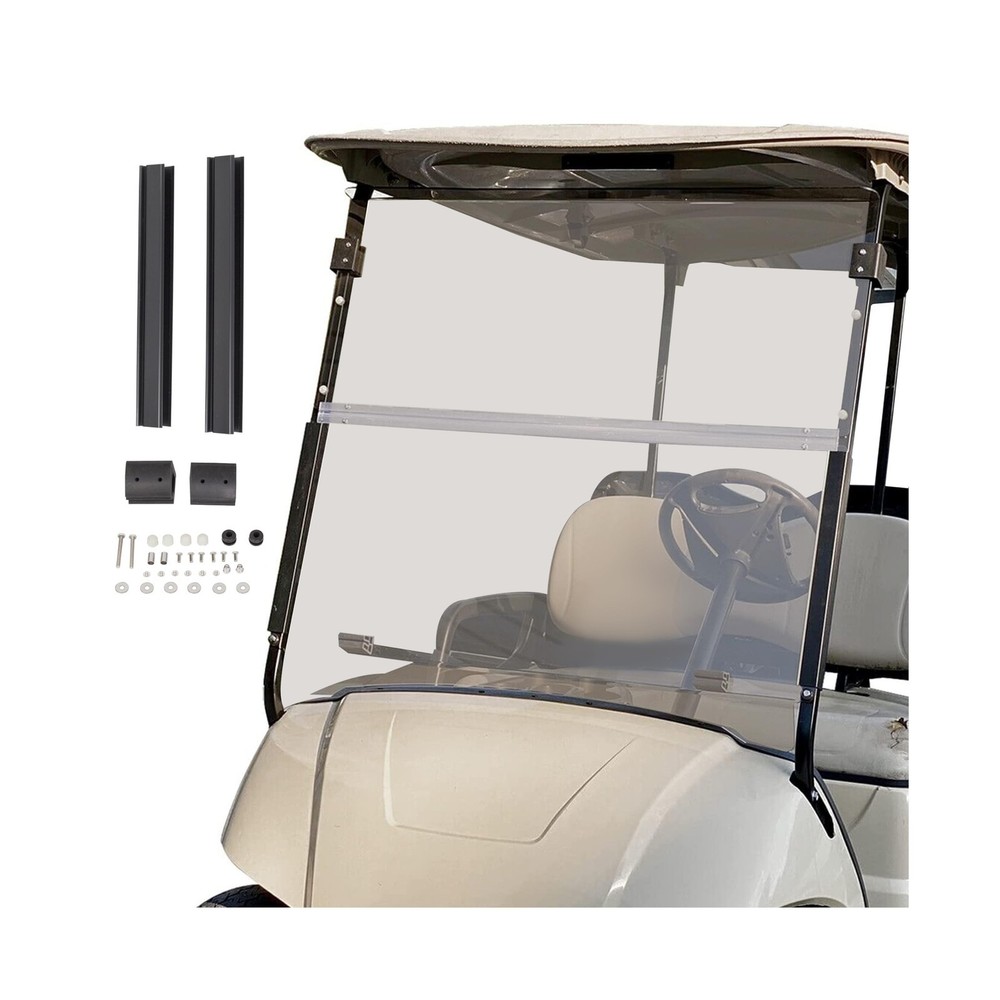 ECOTRIC Tinted Windshield Compatible with 2007-2016 Yamaha Drive G29 Gas or E...