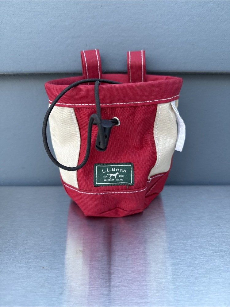 LL Bean Red Freeport Hiking Hip Tote for Dog Treats