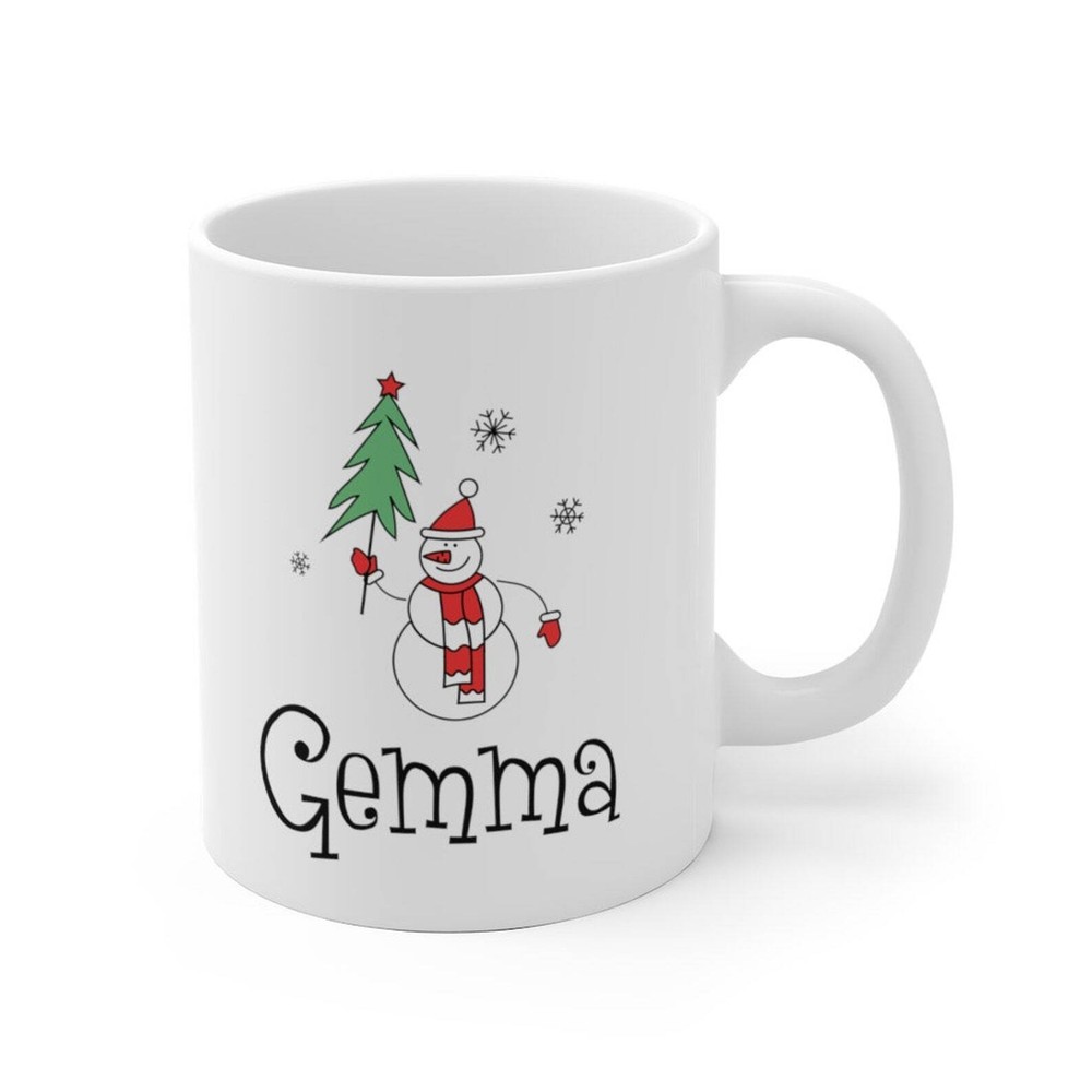 Christmas Mug Personalized Custom Name Gift Custom Christmas Mug Xmas Cup