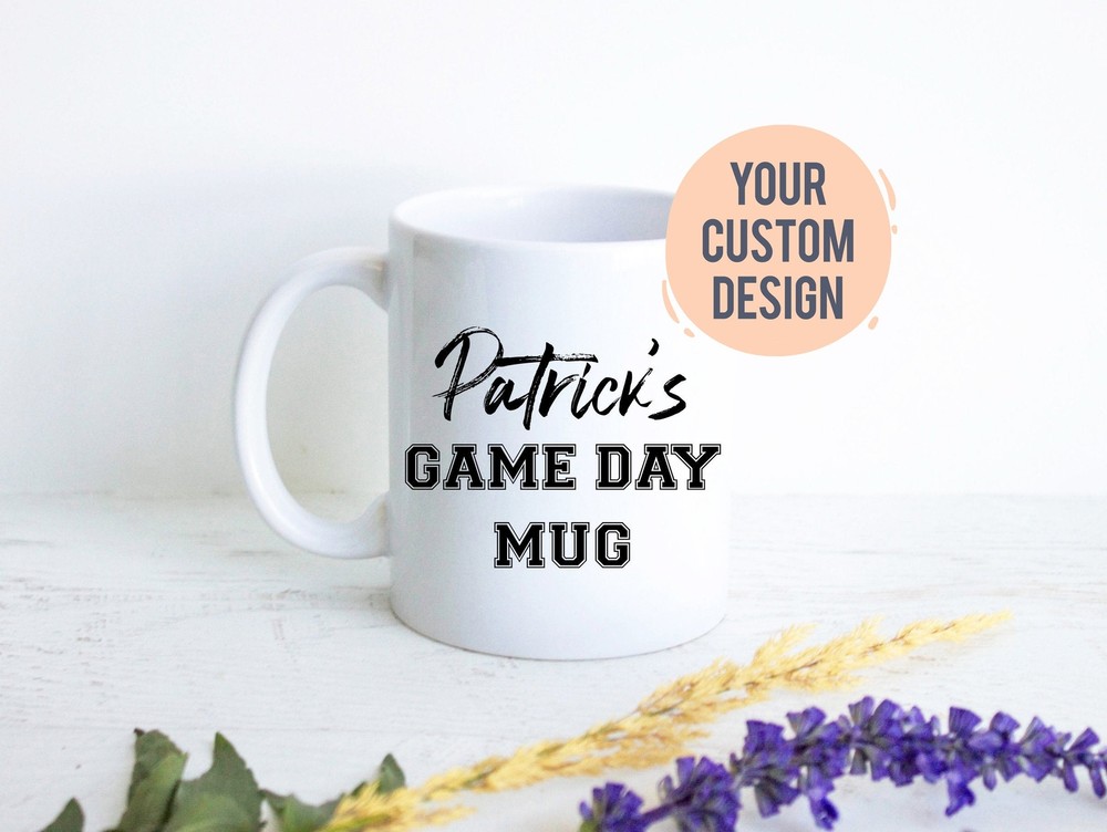 Personalized Name Game Day Mug Sports Lover Gift Gift For Him Christmas Gift