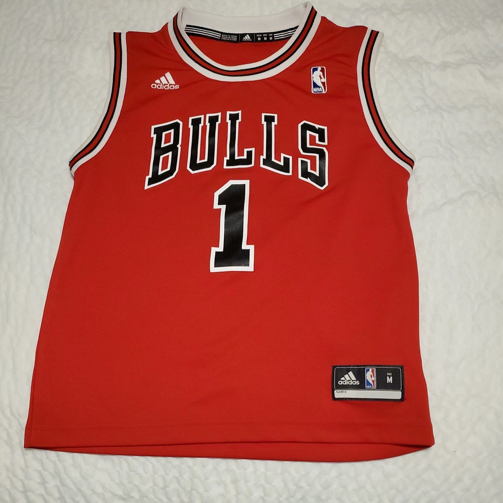 Adidas Derrick Rose Chicago Bulls Youth M NBA Jersey #1