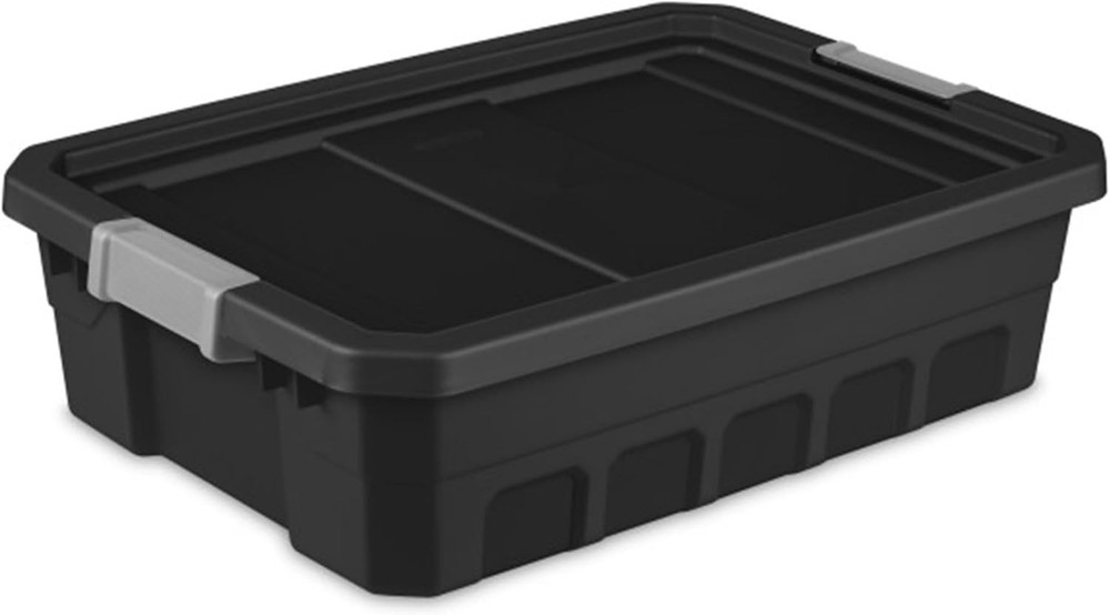 6-Pack 10 Gallon Stackable Plastic Storage Bins for Home Organization