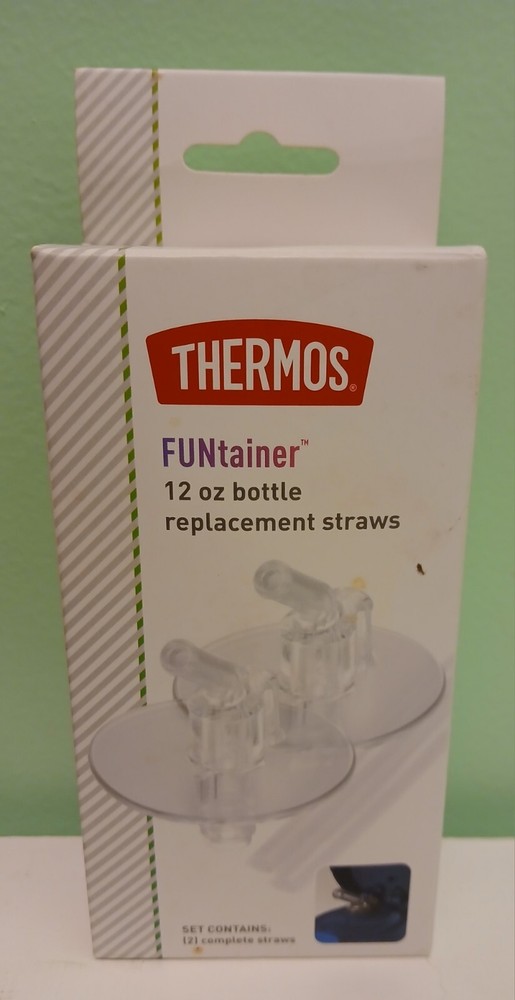 Thermos Funtainer 12 Oz Bottle Replacement Straws. Fits Models F410 And F401