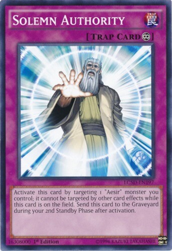 Solemn Authority LC5D-EN197 Common 1st Edition x3 Near Mint