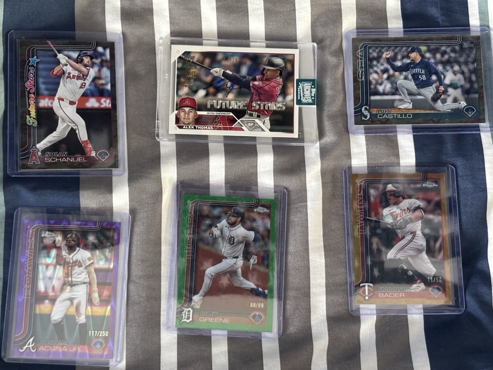 Baseball Card Lot with Auto Low Numbered Cards